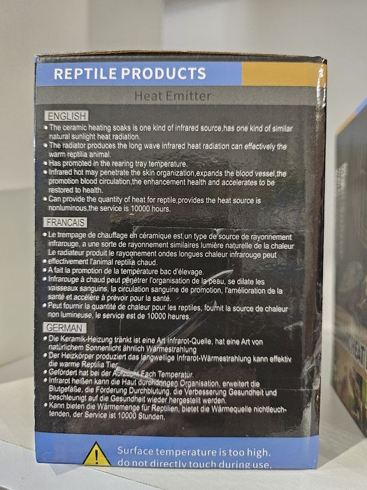 CERAMICZNY Wytwarzacz ciepła do ogrzewania gadów