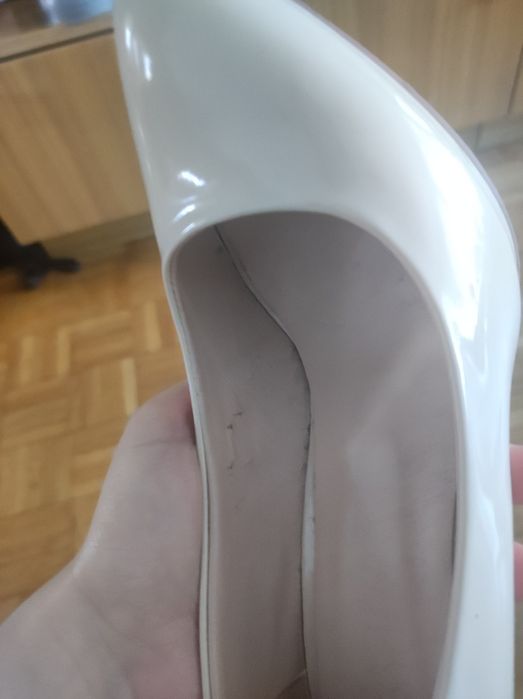 Buty, szpilki beżowe, rozmiar 38