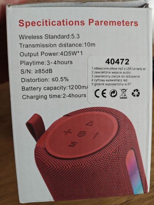 Głośnik bluetooth bezprzewodowy