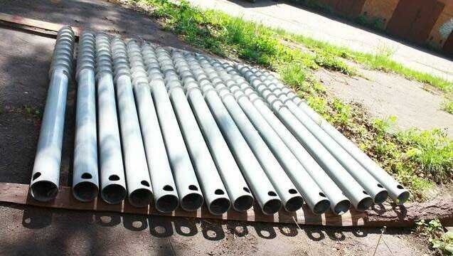 Геошуруп, сваи винтовые, фундамент, монтаж, палі, гвинтові, сваї