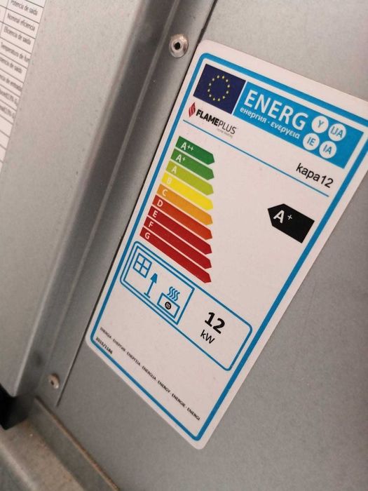 Salamandra a Pellets FlamePlus 12 kW - Completa e Pronta a funcionar