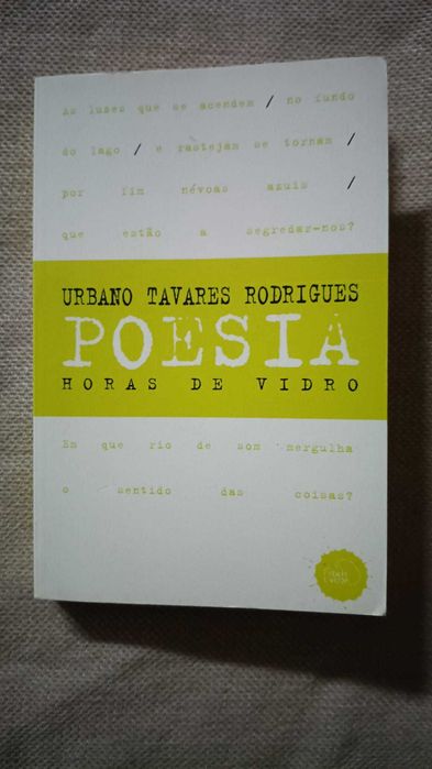 Livro Urbano Tavares Rodrigues - o terno efémero - Prosa e Poesia