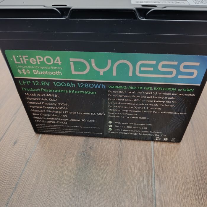 Акумулятор Dyness liFePo4 12.8v 100Ah  з BMS та Bluetooth