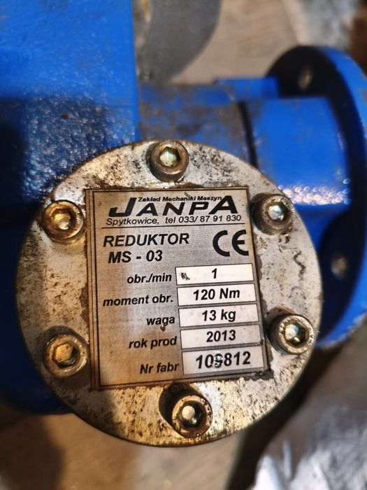 Silnik z reduktorem Janpa 2013 Sprawny