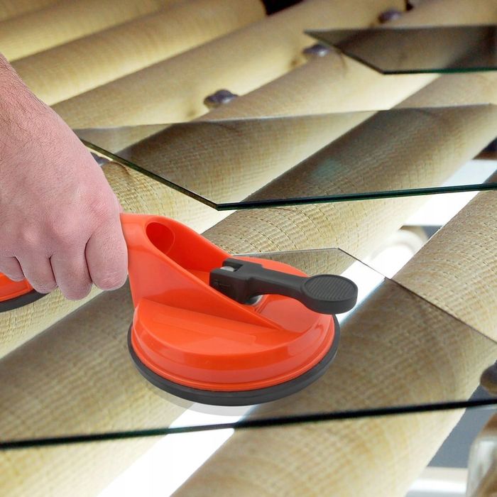 Podwójna mocna PRZYSSAWKA UCHWYT do szkła GRESU GLAZURY płytek 100KG