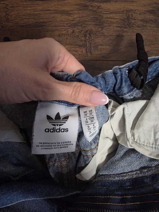 Spodnie jeansowe adidas 30 młodziezowe