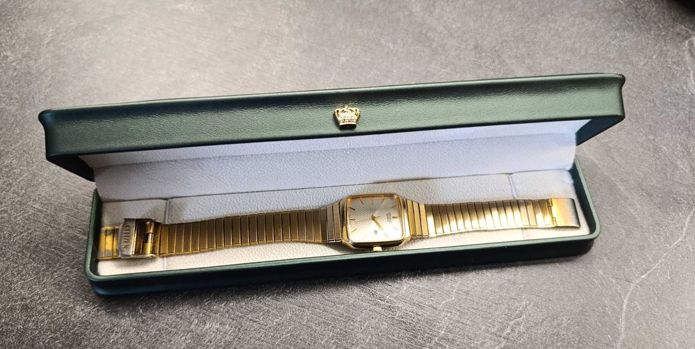 Śliczny zegarek męski damski unisex Citizen bransoleta Tank vintage