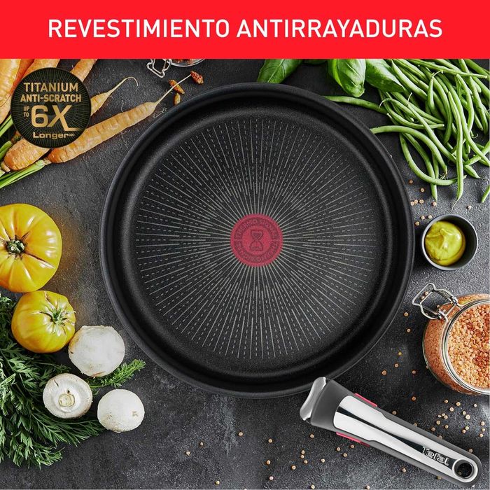 Trem de Cozinha Tefal Ingenio (2Frigideiras + 1 pega)