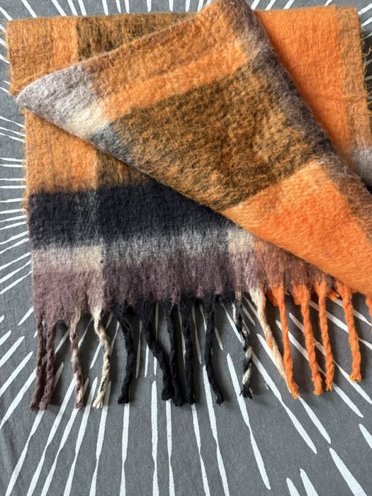 Шарф теплий обємний плед