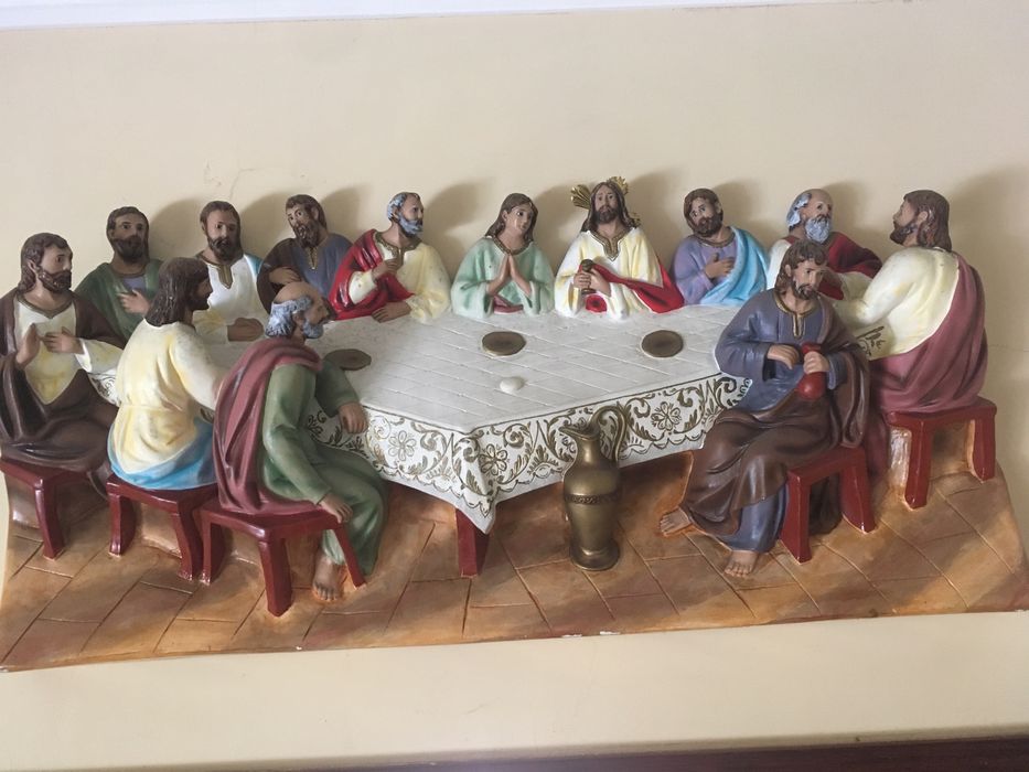 OPORTUNIDADE Quadro antigo em 3D Ultima Ceia