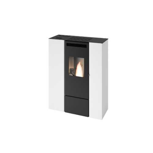 Piec, piecyk na pellet Eva Calor PIA 11 kW z DGP | SLIM biały