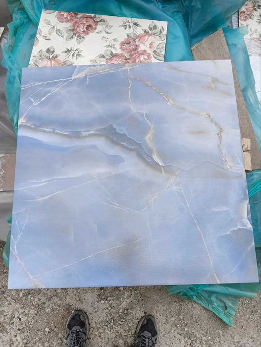 Плитка для підлоги Golden Tile Onyx Blue 7А3510 60,7*60,7 см блакитна