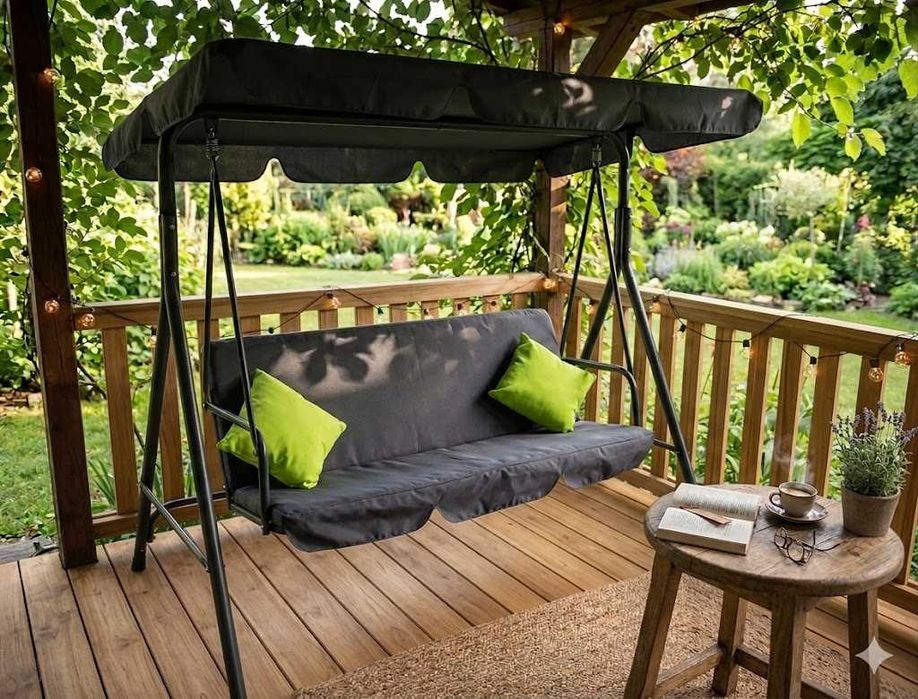 Уличная садовая качеля гойдалка садова