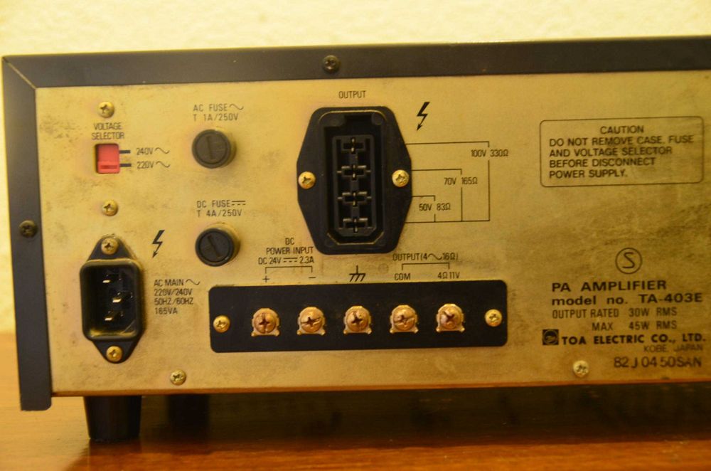 Amplificador PA Toa TA-403E