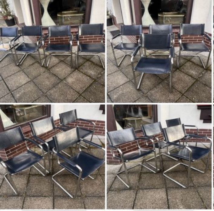 Matteo Grassi MG5 Centro Studi krzesło Bauhhaus kolor niebieski petrol