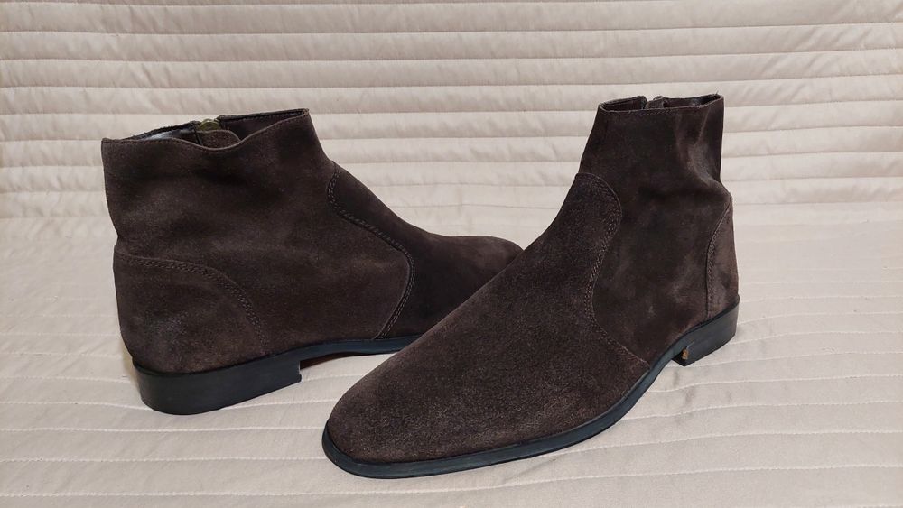 Замшевые челси Frank Wright (обувь,туфли,ботинки,одежда