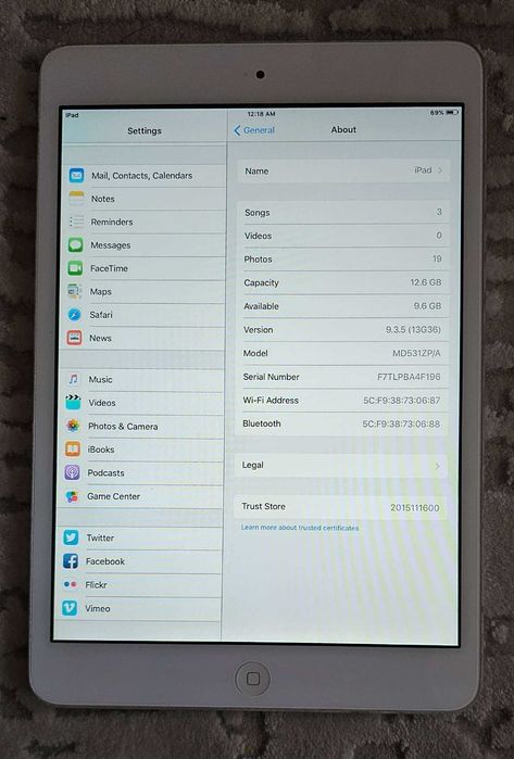 IPad mini A1432 Wi-Fi 16Gb space grey
