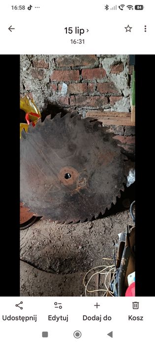 tarcza do krajzegi 74 cm stan idealny