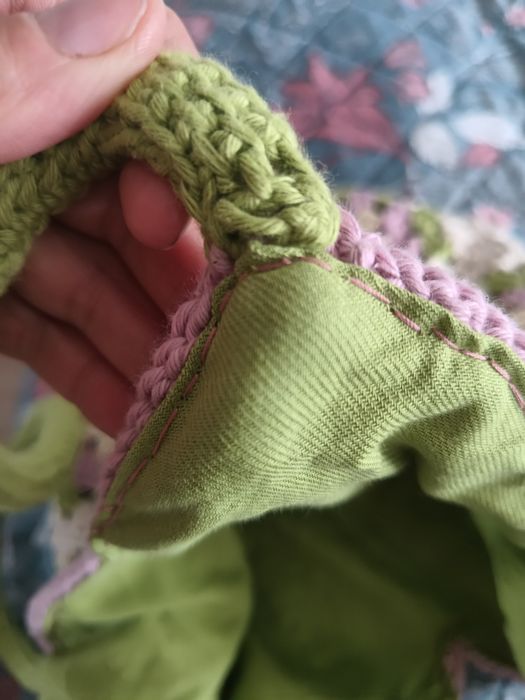 Szydełkowa torba handmade rękodzieło kwadraty babuni