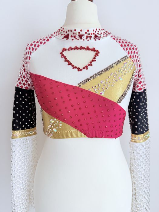 Strój taneczny disco Dance Swarovski turniejowy dziewczynka