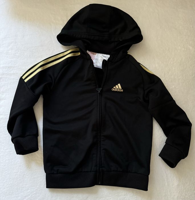 Czarna Bluza z kapturem Adidas rozmiar 92