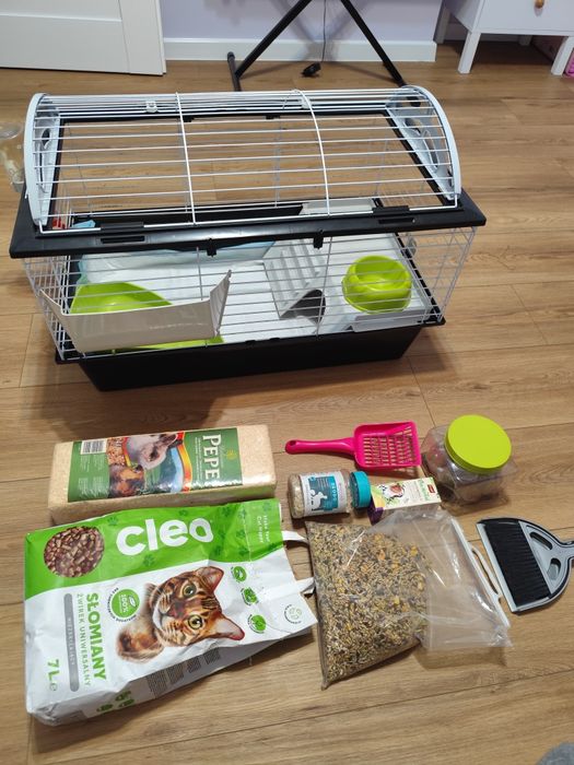 Klatka 80cm dla świńki, chomika królika Gratisy!!