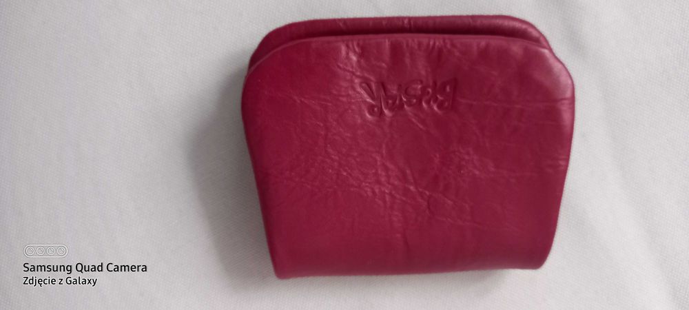 Czerwony nowy portfel Big Star skóra naturalna