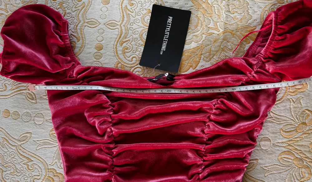 Велюровое платье plt xs