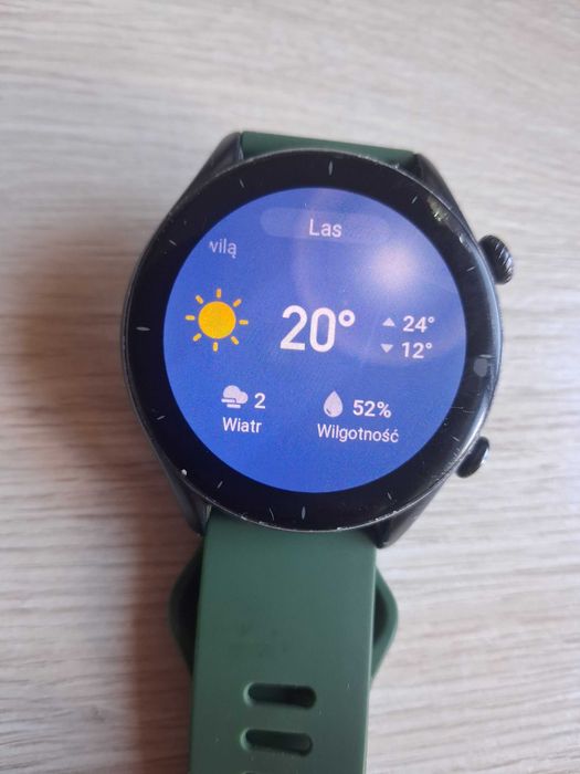 Smartwatch Amazfit GTR 3 uszkodzony z ładowarką zegarek opaska A 1971