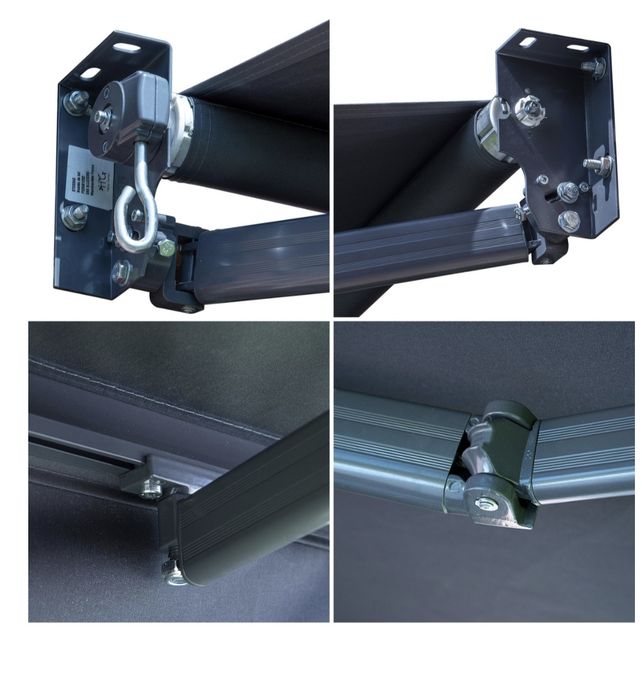 Toldo em tecido cinzento 4x3  sem caixa