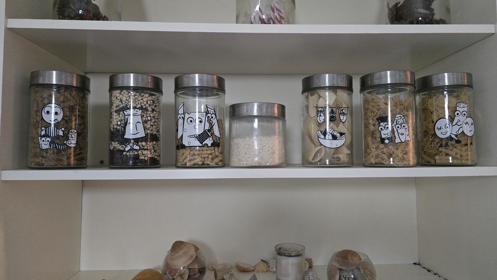 Frascos de vidro para alimentos/decoração