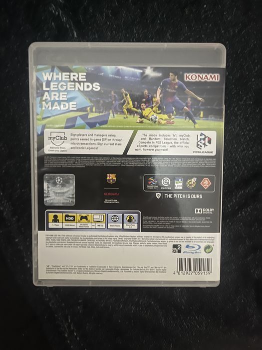 PES 2018 Playstation3 ps3