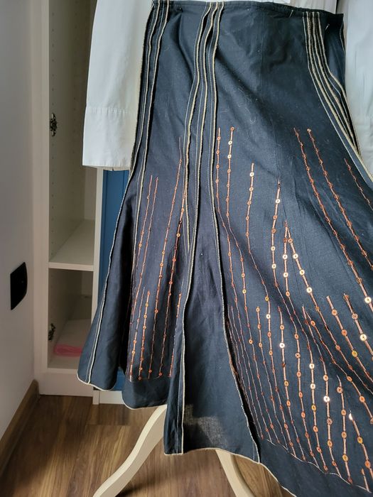 Spódnica czarna elegancka podszewka S