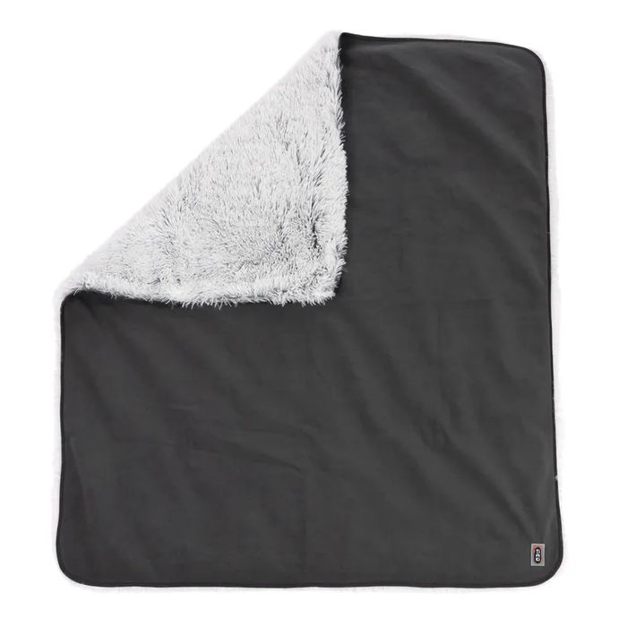 TIAKI Kocyk Pluszowy dla Psa Cloud M 100x72cm Srebrny Atracyt