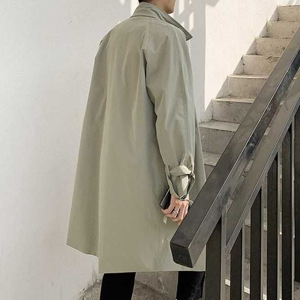 Плащ/тренч, светло-зелёный XXL