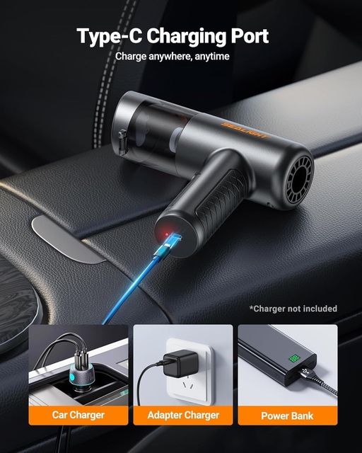 Бездротовий автомобільний пилосос SEALIGHT DW192 25000 Pa 4-в-1