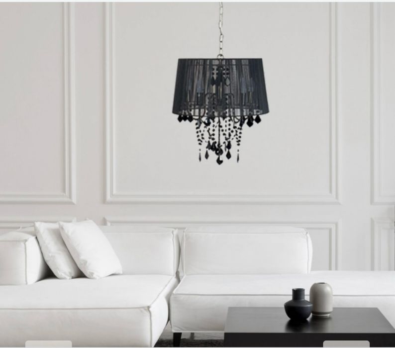 Lampa sufitowa wiszaca glamour Mona 5