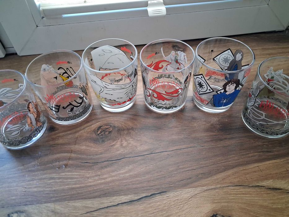 6szt. Szklanki Władcy Pierścieni