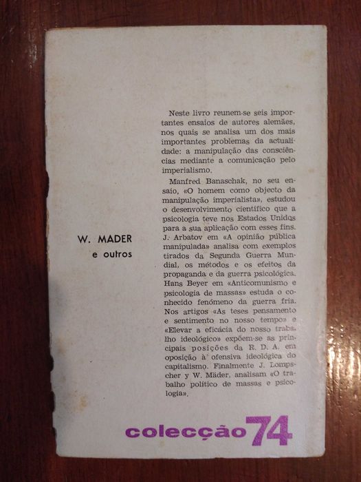 W. Mader - Anticomunismo de hoje