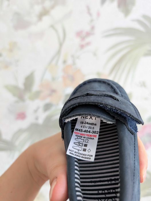 Дитячі пінетки мокасини на хлопчика Next baby,18-24 см. Можна на рочок