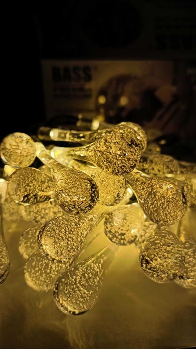 Girlanda solarna lampki krople 30 LED