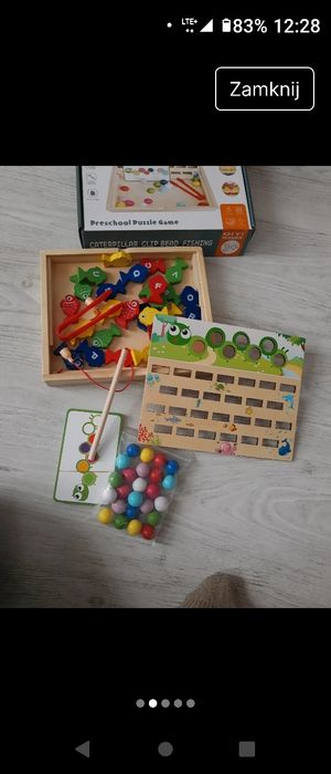 Zestaw gier drewniane montesori