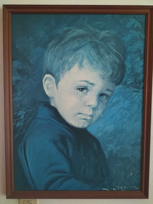 Quadro “Crying Boy” – Giovanni Bragolin – Vintage