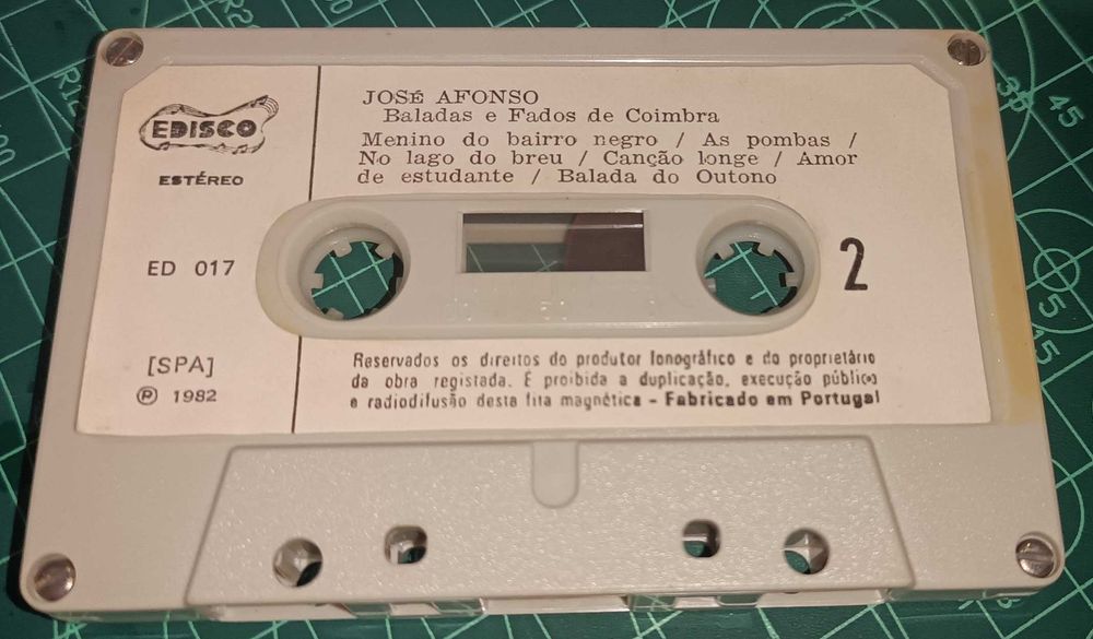Cassette original José Afonso - 1982