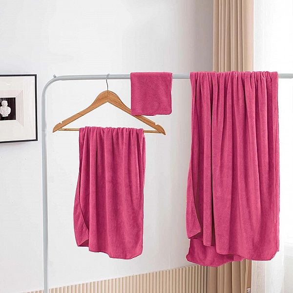 Ręcznik 50x90 Mikrofibra Szybkoschnący Chłonny Active 380 g/m2 Fuksja