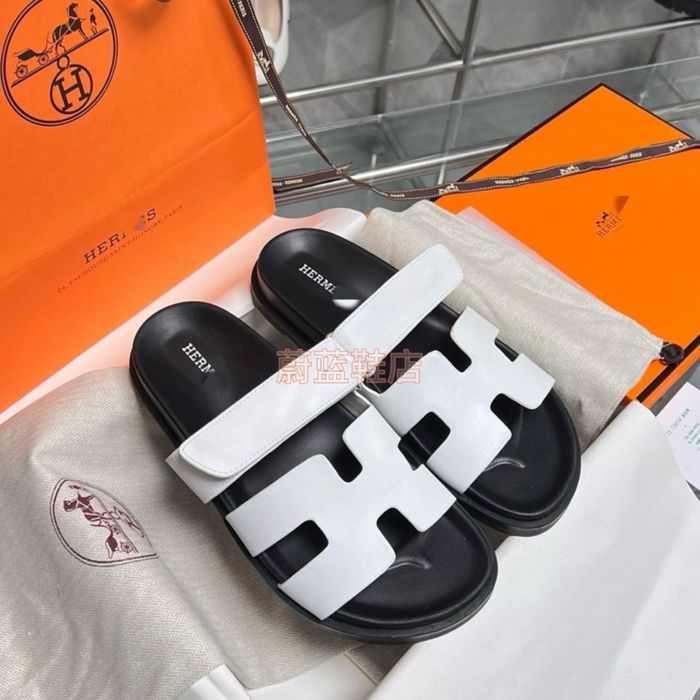 Летние тапки Hermes унисекс