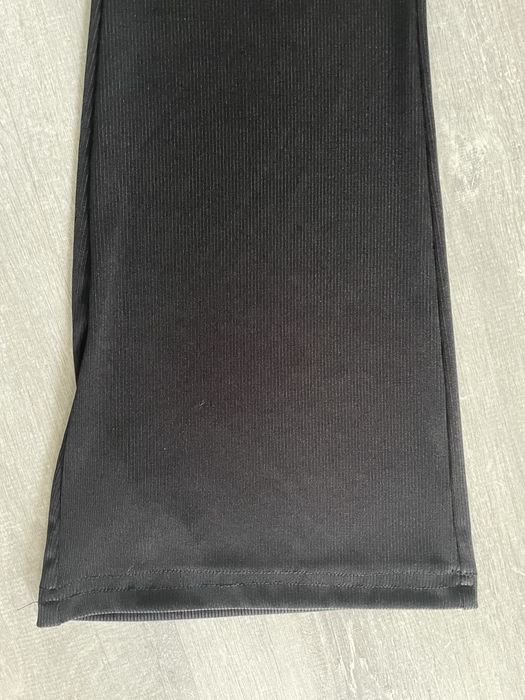 Getry leginsy dzwony prążek czarne XL jak NOWE