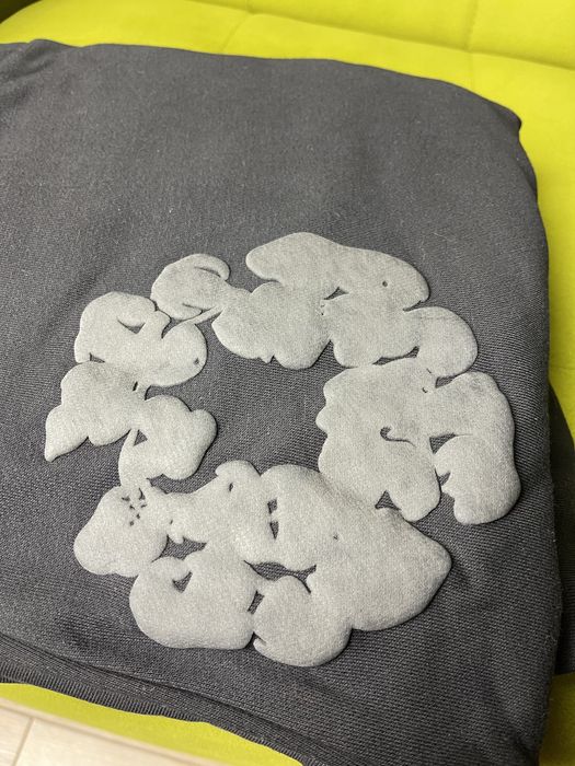 Denim Tears Cotton Wreath Hoodie Black Monochrome (Bluza)