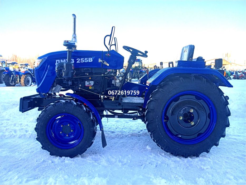 Мінітрактор колісний ДМТЗ 255 B (синій) доставка безкоштовна під двір