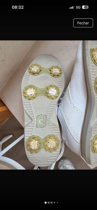 Vendo sapatos de golfe de senhora